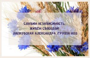 Слоган, Лапковская Александра, группа Ю33.jpg