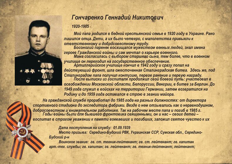 Гончаренко Геннадий Никитович