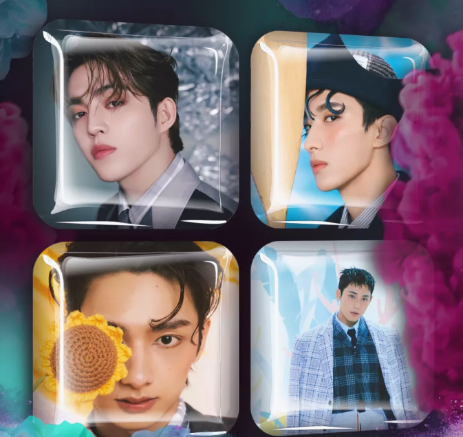 Наклейки на телефон 3D Группа Seventeen SVNT