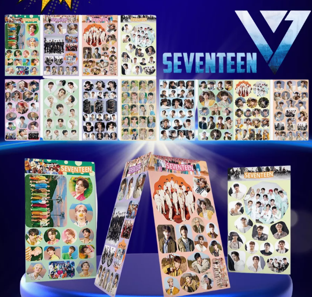 Наклейки кпоп SEVENTEEN, 190 штук